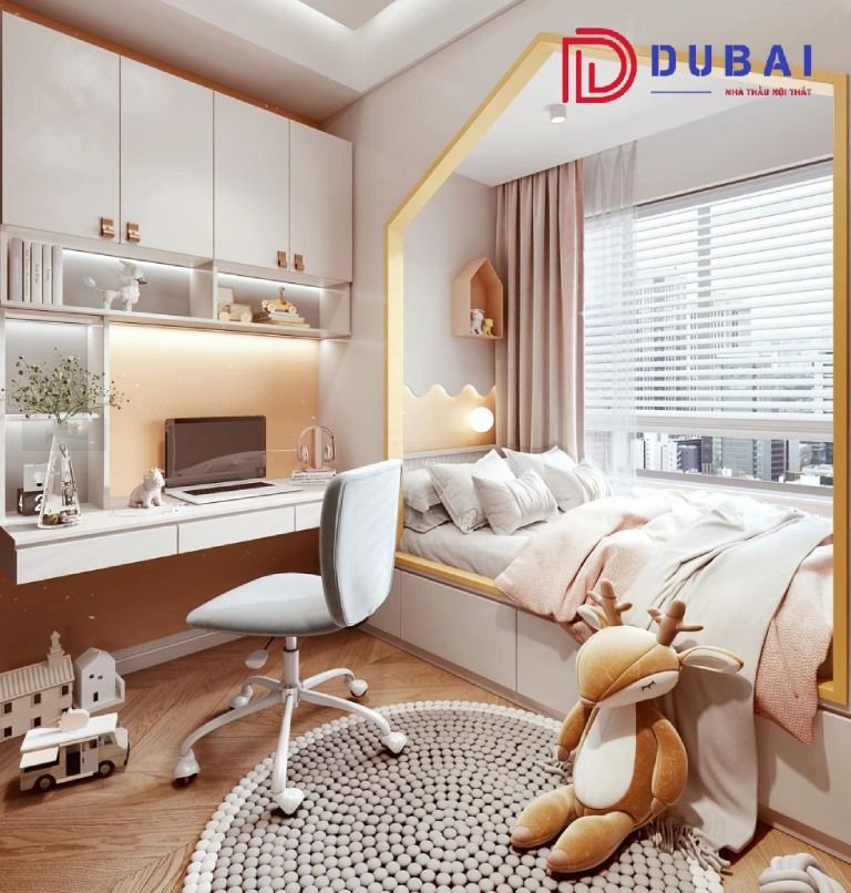 phòng ngủ cho bé gái 18 tuổi