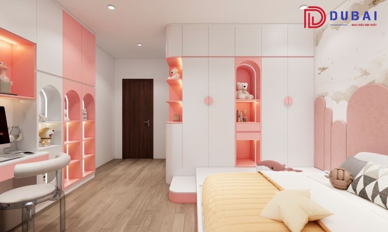 phòng ngủ cho bé gái 18 tuổi