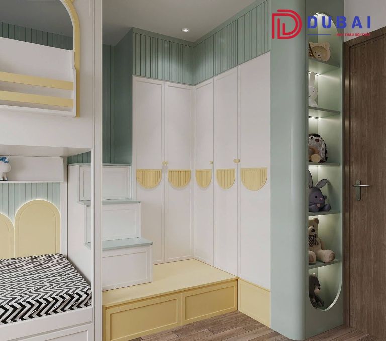 phòng ngủ cho bé gái 7 tuổi