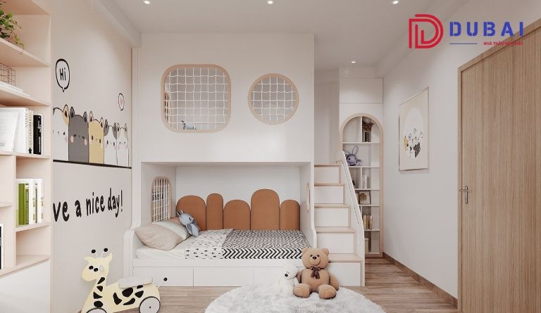 phòng ngủ cho bé gái 7 tuổi