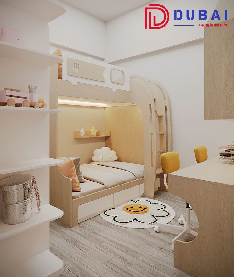 phòng ngủ cho bé gái 7 tuổi