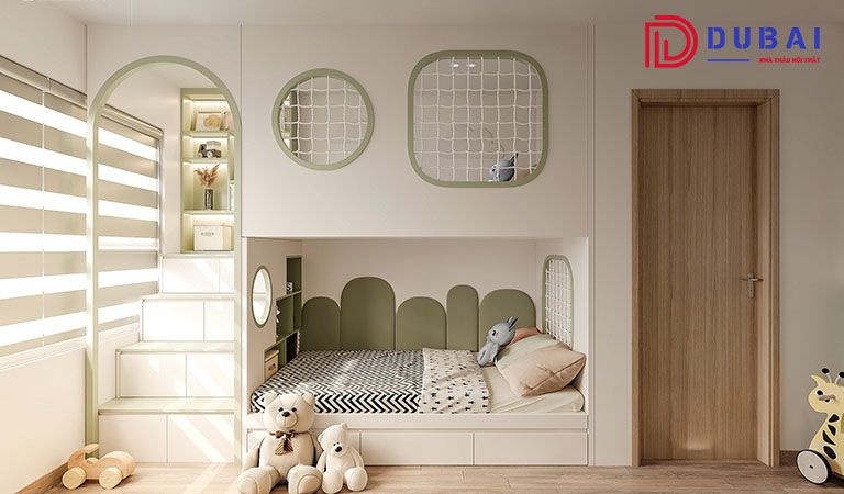 phòng ngủ cho bé gái 8 tuổi