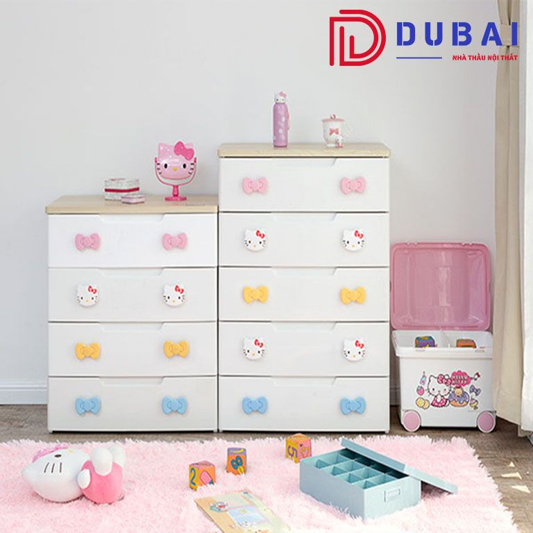 phòng ngủ cho bé gái hello kitty