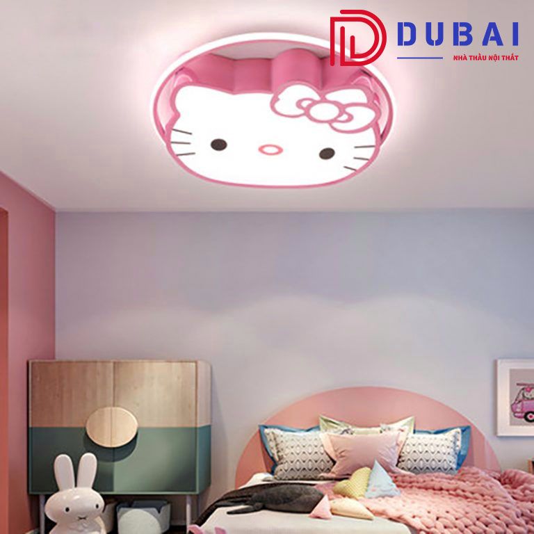 phòng ngủ cho bé gái hello kitty
