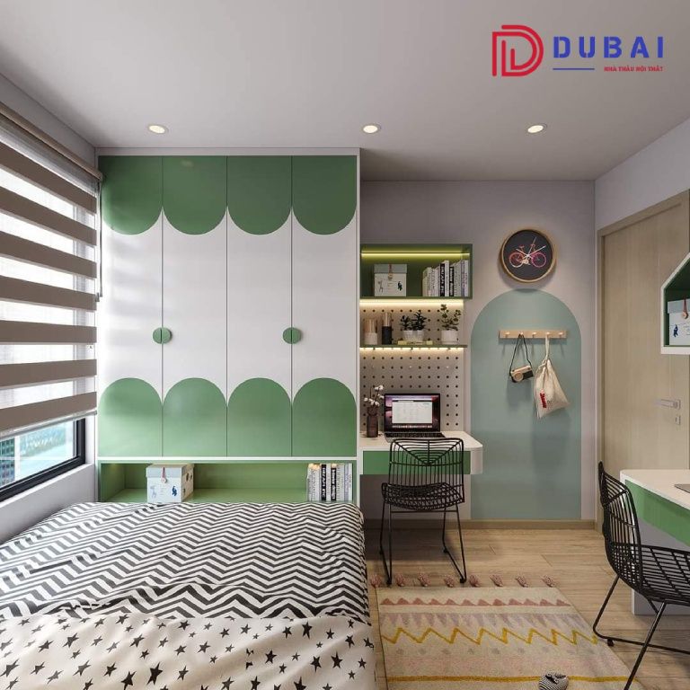 phòng ngủ cho bé trai 15 tuổi