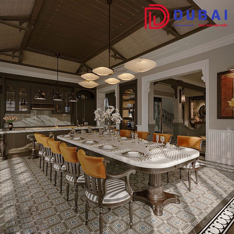 thi công nội thất biệt thự gỗ tự nhiên