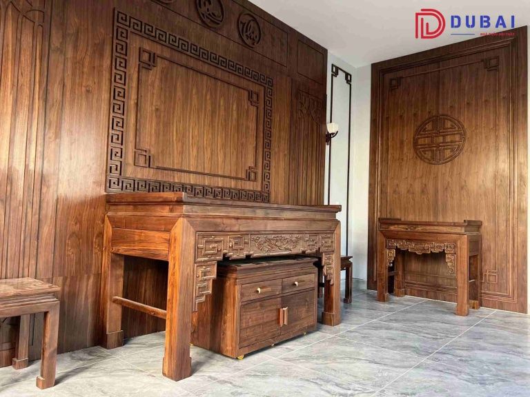 thi công nội thất biệt thự gỗ tự nhiên