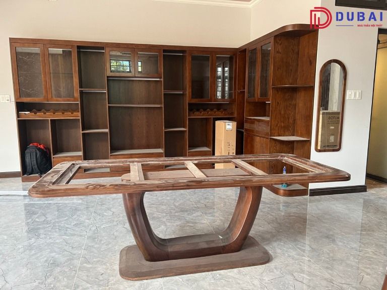 thi công nội thất gỗ óc chó