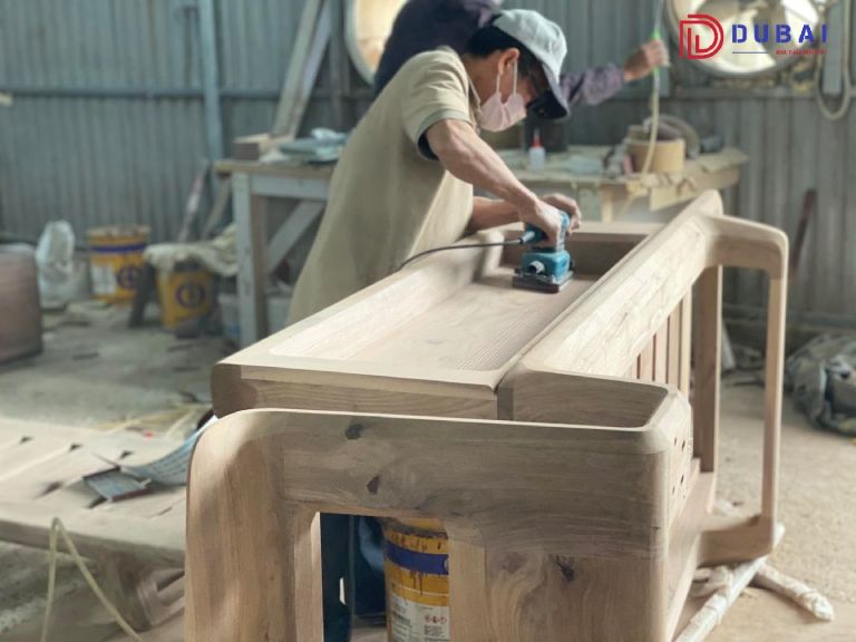 thi công nội thất gỗ óc chó