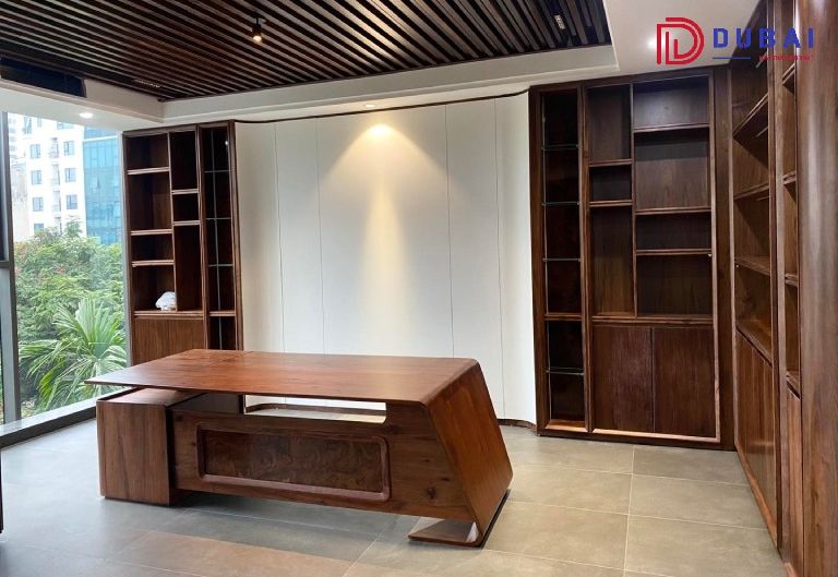 thi công nội thất gỗ óc chó