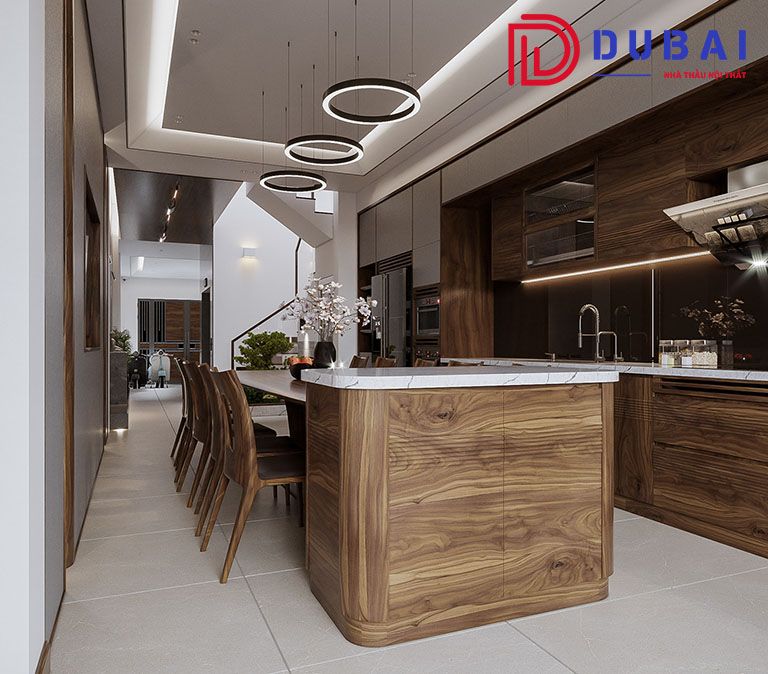 thi công nội thất gỗ óc chó