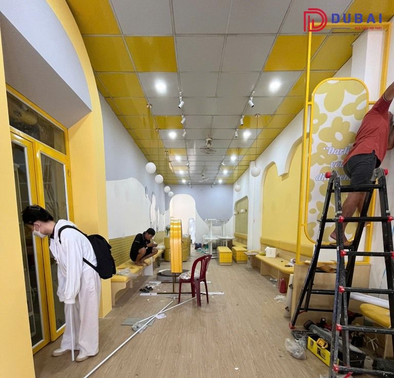 Thi Công Nội Thất Quán Trà Sữa