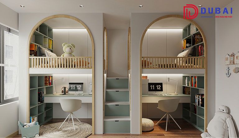 thiết kế phòng ngủ cho bé trai