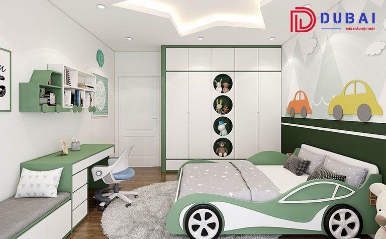 thiết kế phòng ngủ cho bé trai