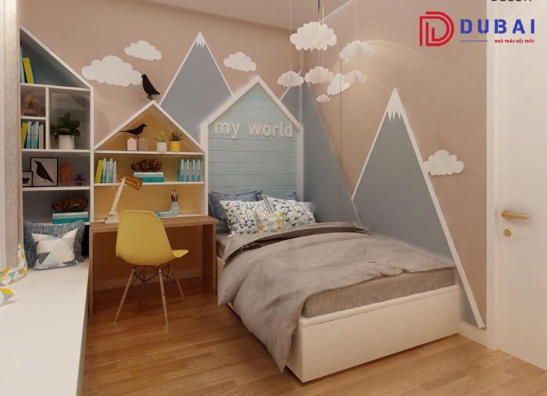 thiết kế phòng ngủ cho bé trai