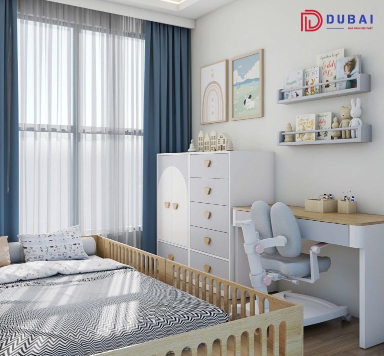 thiết kế phòng ngủ cho bé trai
