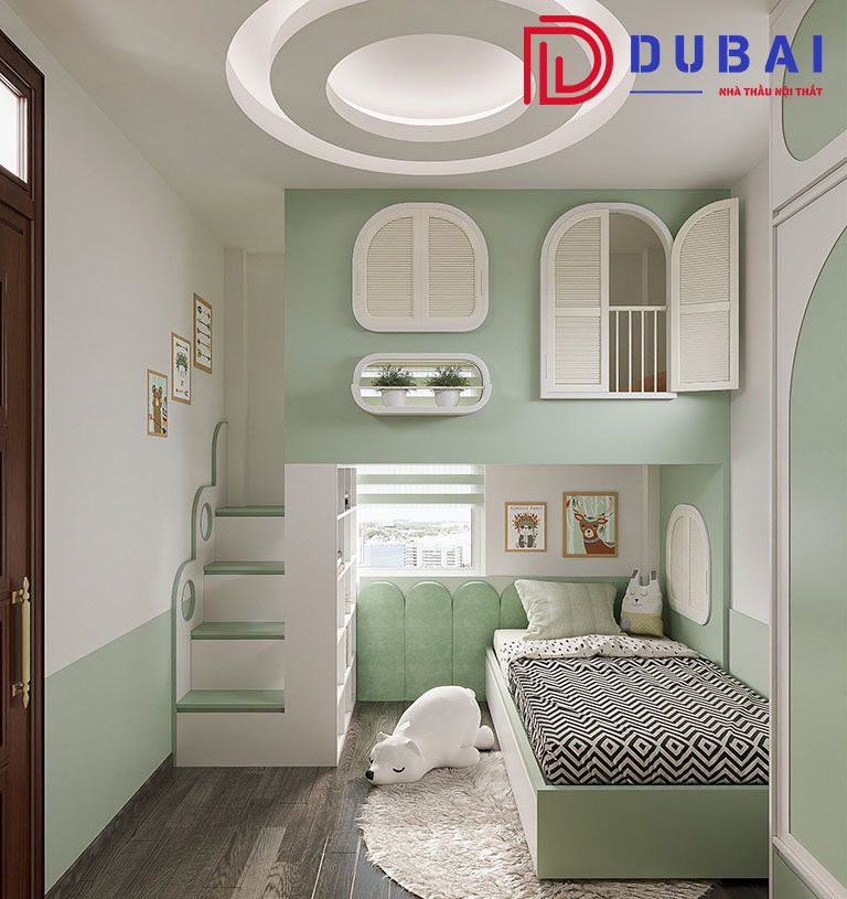 thiết kế phòng ngủ cho bé trai