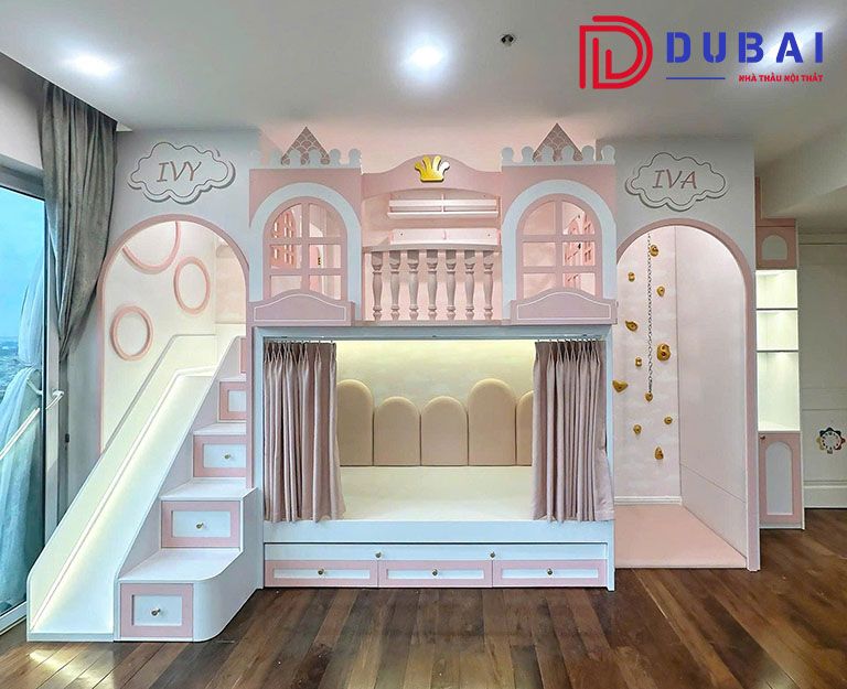 giường tầng cho bé gái
