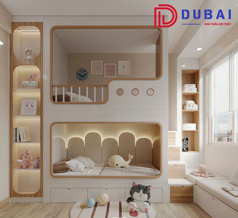 giường tầng cho bé gái