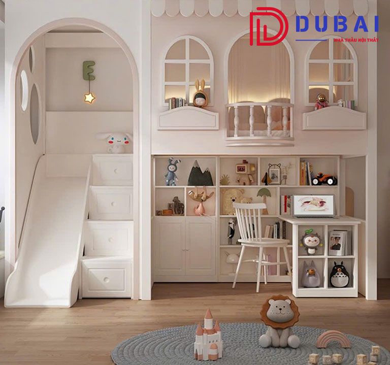 giường tầng cho bé gái