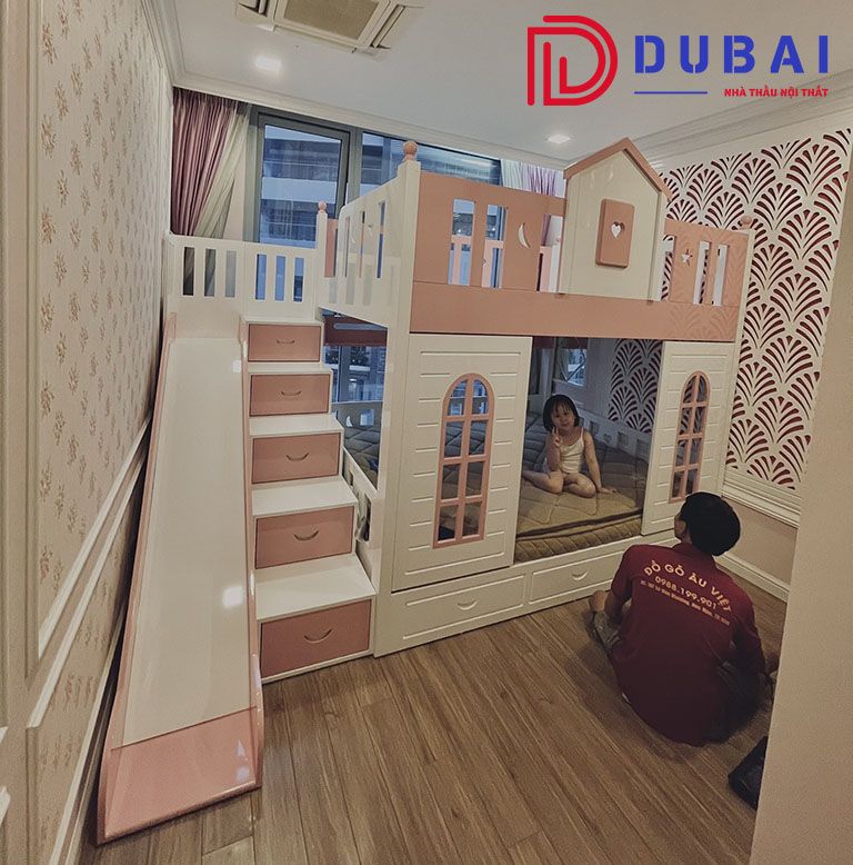 giường tầng cho bé gái