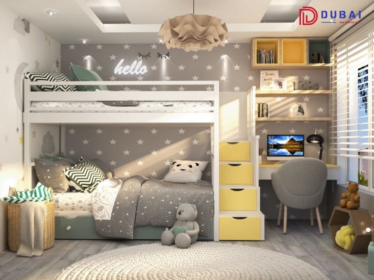 Giường Tầng Kết Hợp Bàn Học