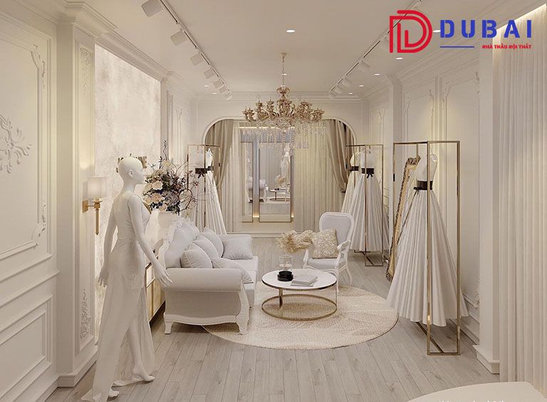Thi Công Nội Thất Showroom Áo Cưới