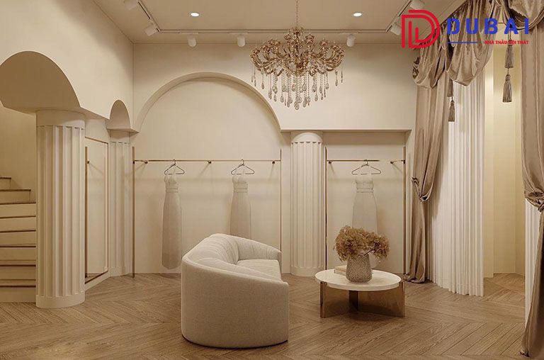Thi Công Nội Thất Showroom Áo Cưới