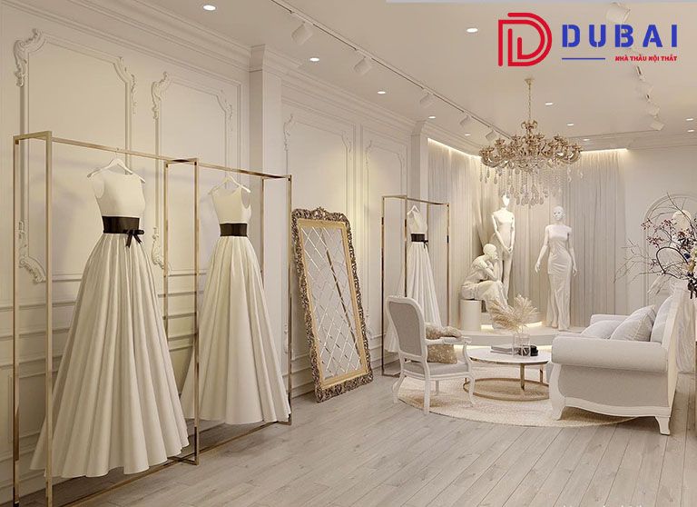 Thi Công Nội Thất Showroom Áo Cưới