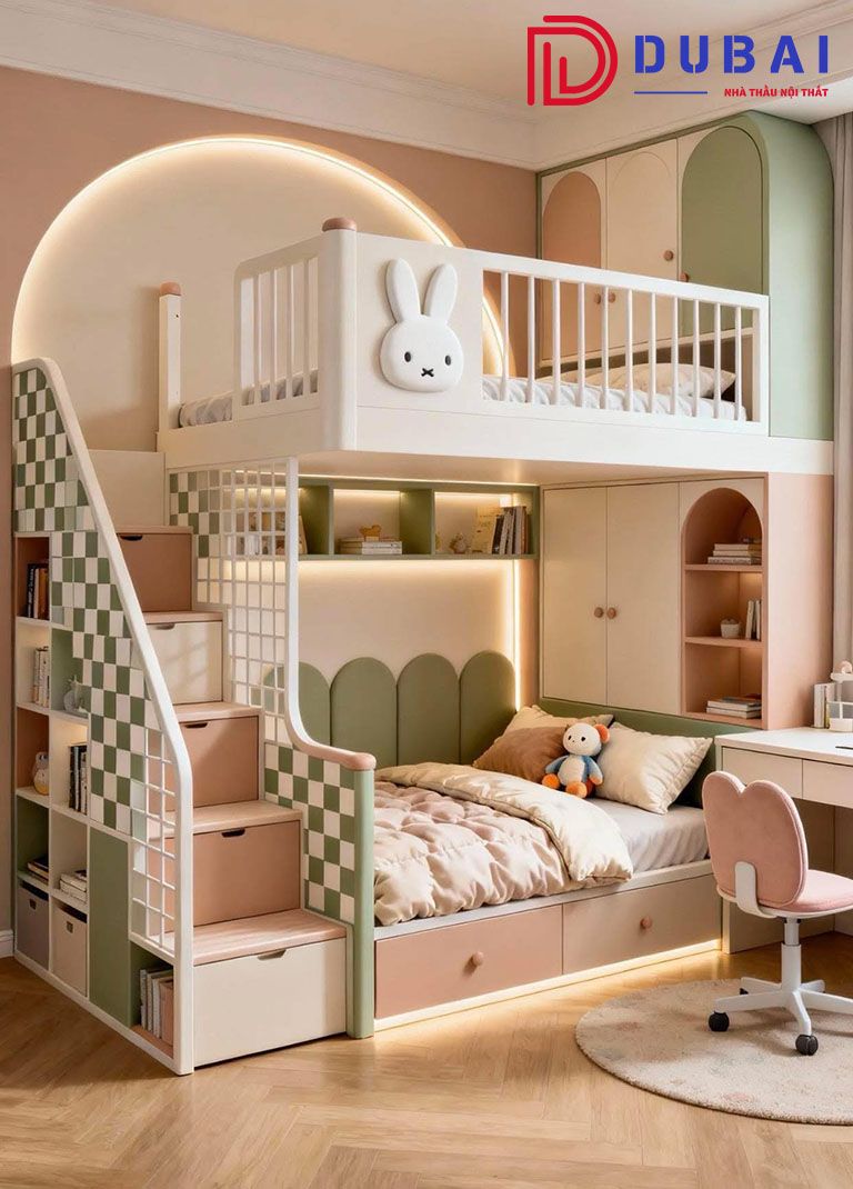 phòng ngủ giường tầng